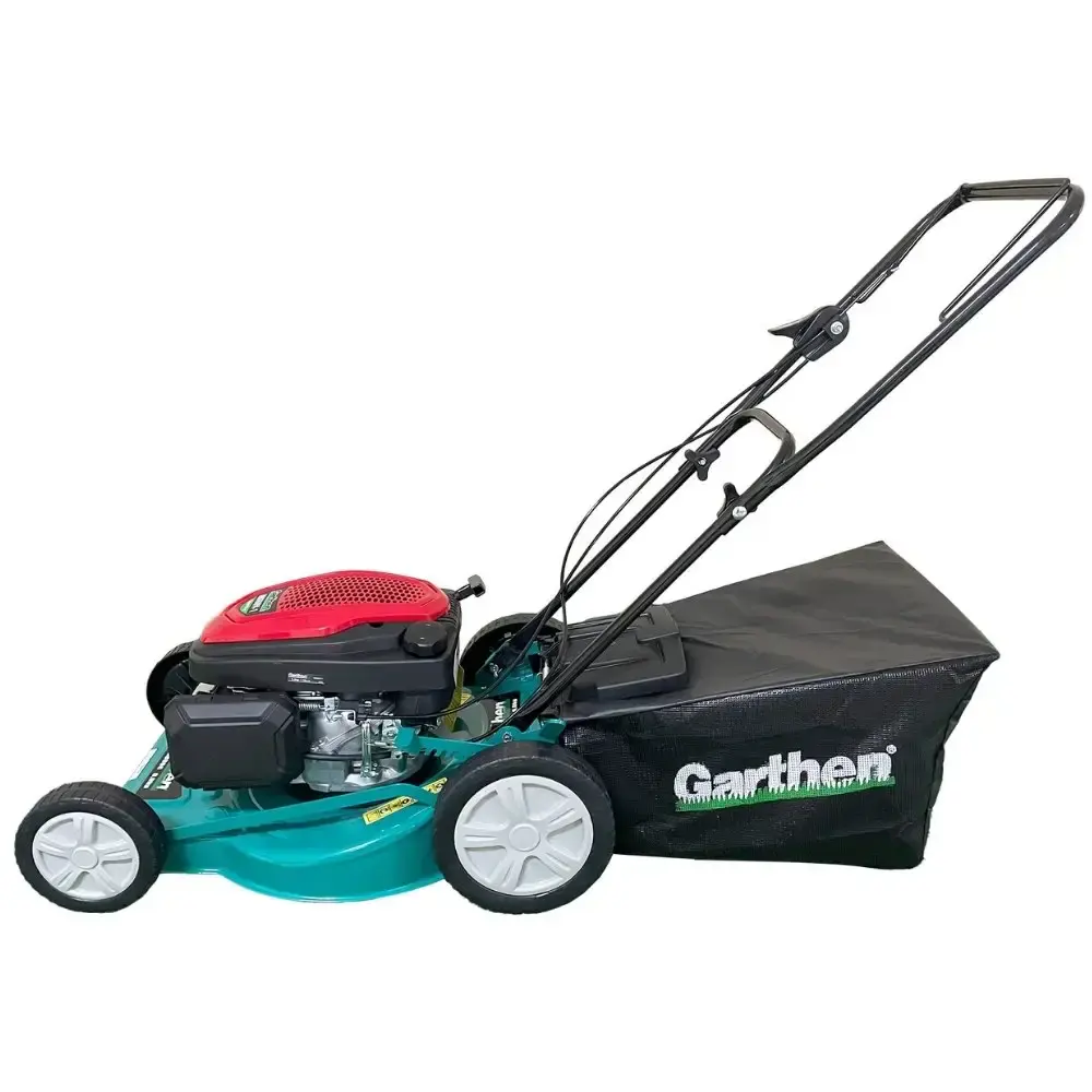 Cortador de grama a gasolina 6 HP 4 tempos com recolhedor PRO-6000C Garthen — fotografia 4