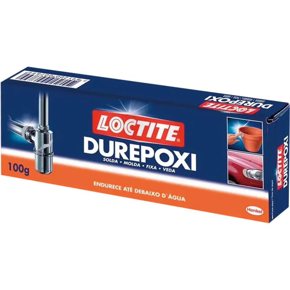 Adesivo durepoxi cinza 100G Henkel — fotografia de referência