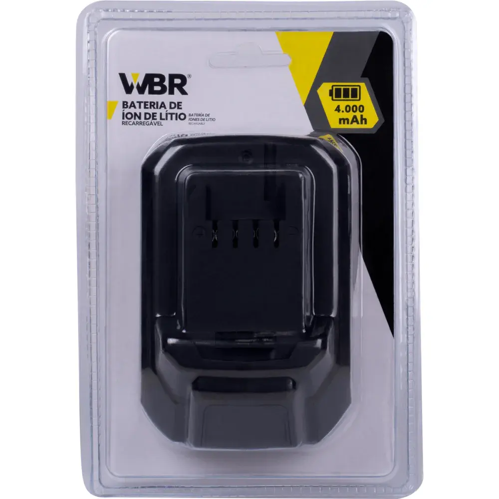 Bateria intercambiável ion lítio 4000AH 20V WBR — fotografia 7