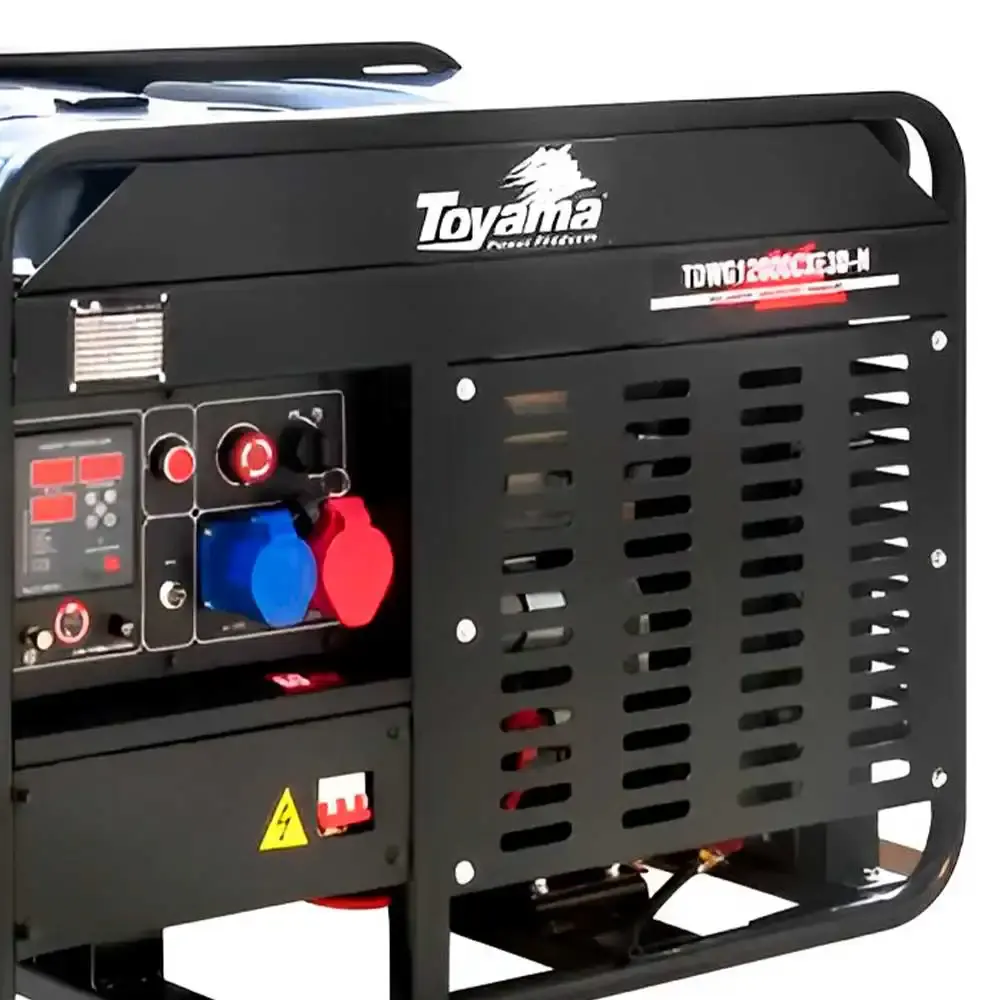 Gerador diesel 12.5KVA partida elétrica trifásico TDWG12000CXE3D-N Toyama — fotografia 5