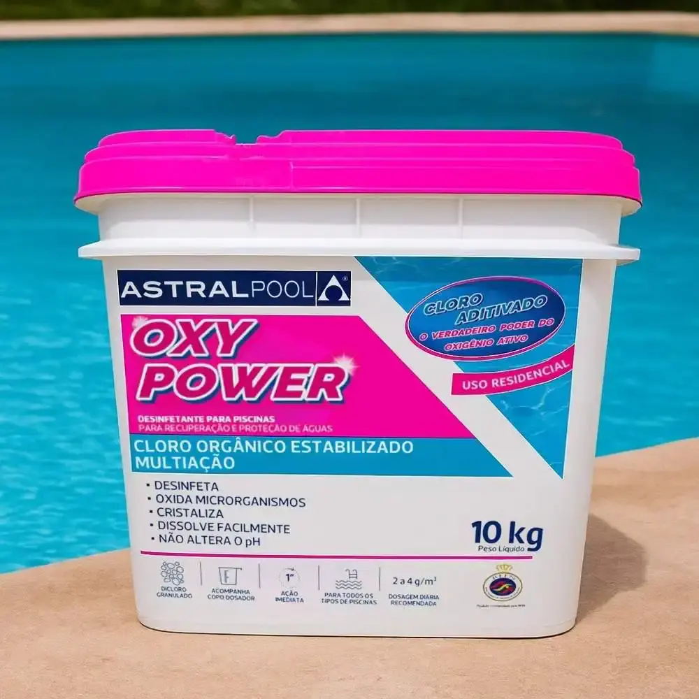 Cloro para piscina oxypower Astralpool balde 10 KG fluidra — fotografia 5