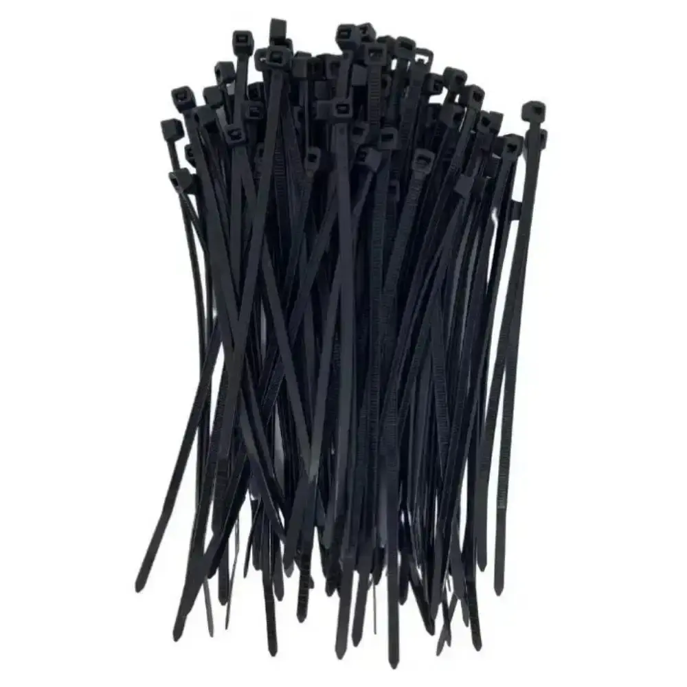 Kit 500 Abraçadeiras de Nylon Pretas 100mm x 2,5mm FERRARI — fotografia de referência