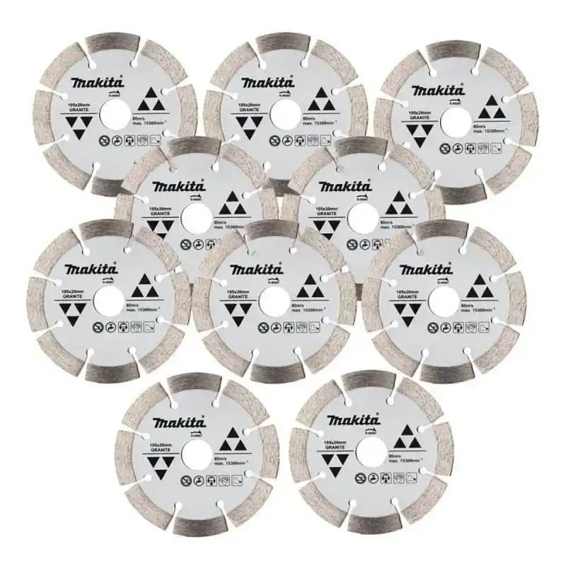 Kit 10 disco diamantados 4.1/8 POL para granito D-44351 Makita — fotografia de referência