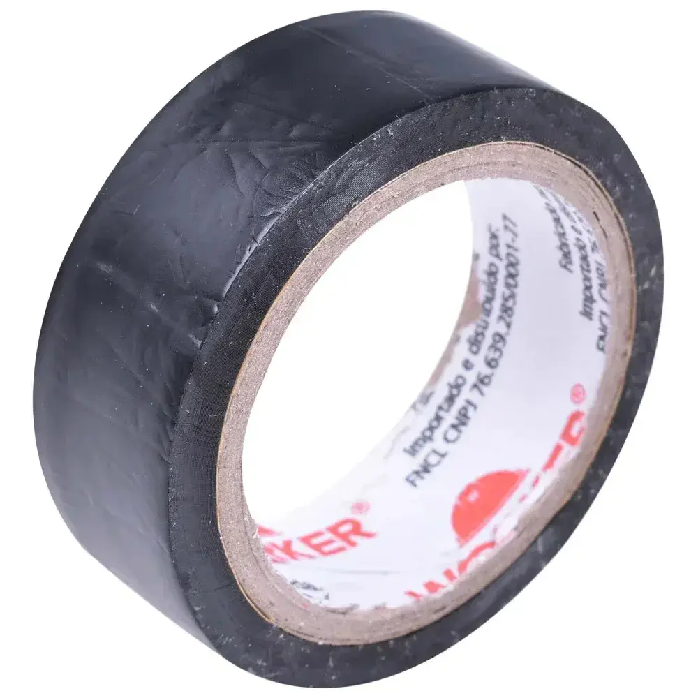 Fita isolante de pvc antichamas 0,13MM 19MMX10M Worker — fotografia 5