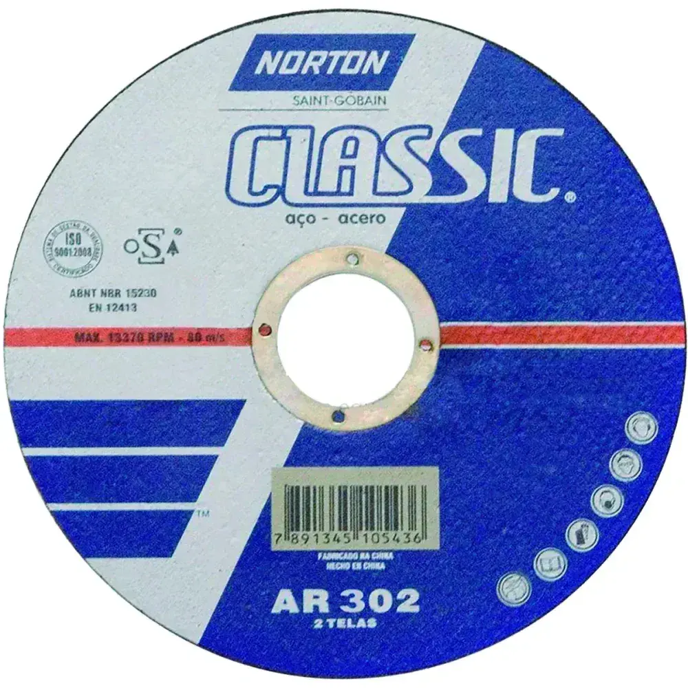 Disco de corte modelo AR302 classic 300X32X1587 Norton — fotografia 2