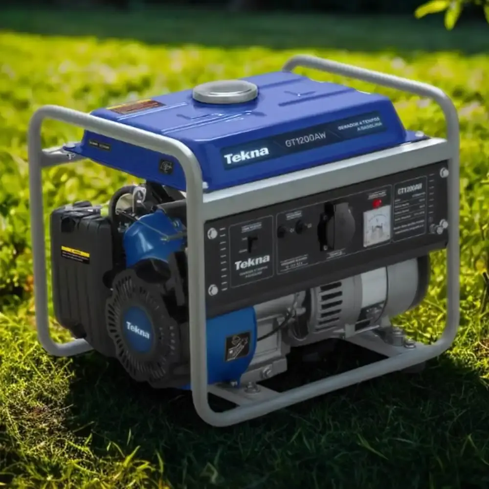 Gerador de Energia á Gasolina 1.2 KVA 4 Tempos GT1200 Monofásico TEKNA 220V — fotografia 5