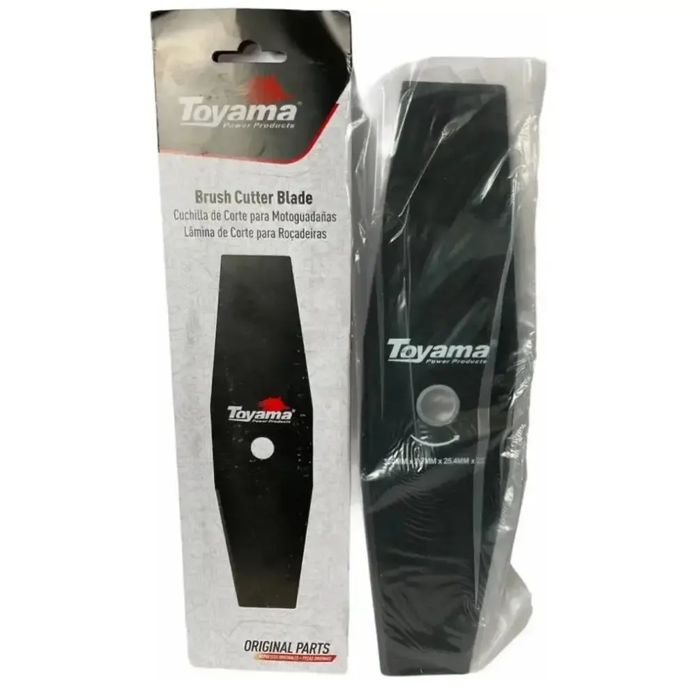 Lamina 2 pontas para roçadeira 350×25,4×2,7MM Toyama — fotografia 5