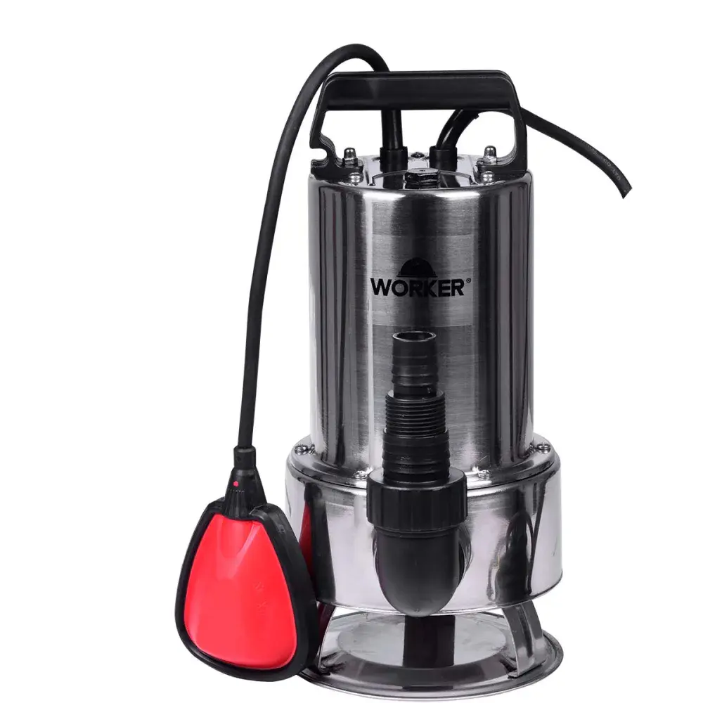 Bomba submersível inox 1HP Worker — fotografia de referência