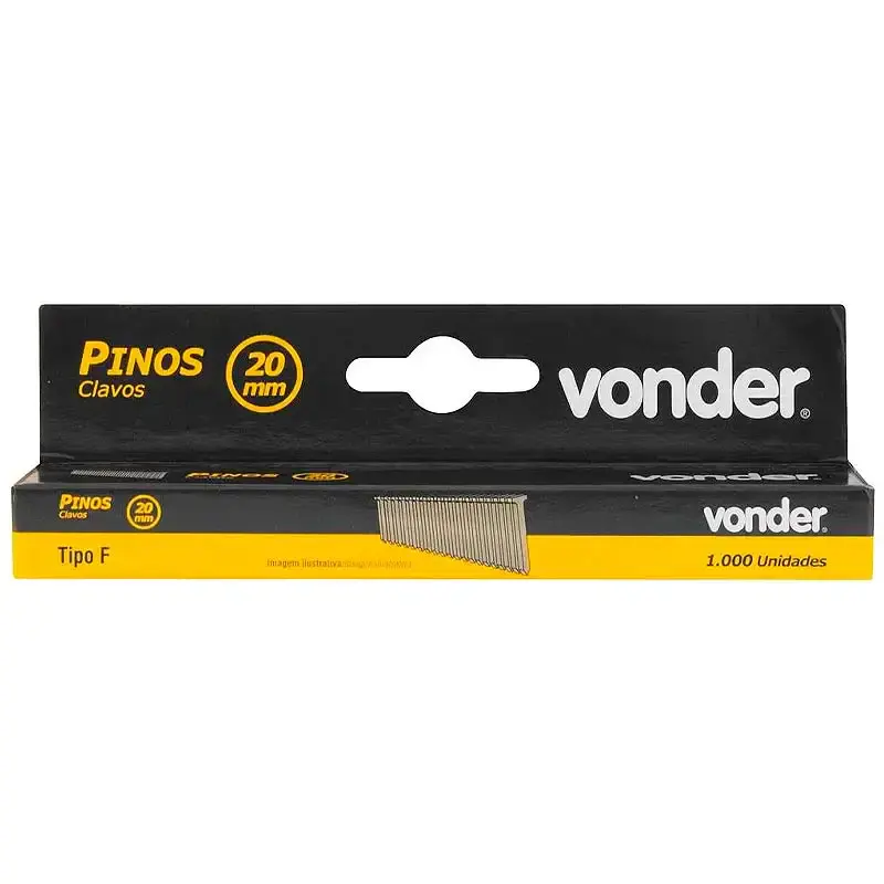 Pinos para grampeador pinador 20MM GPE 916 com 1000 peças Vonder — fotografia 3