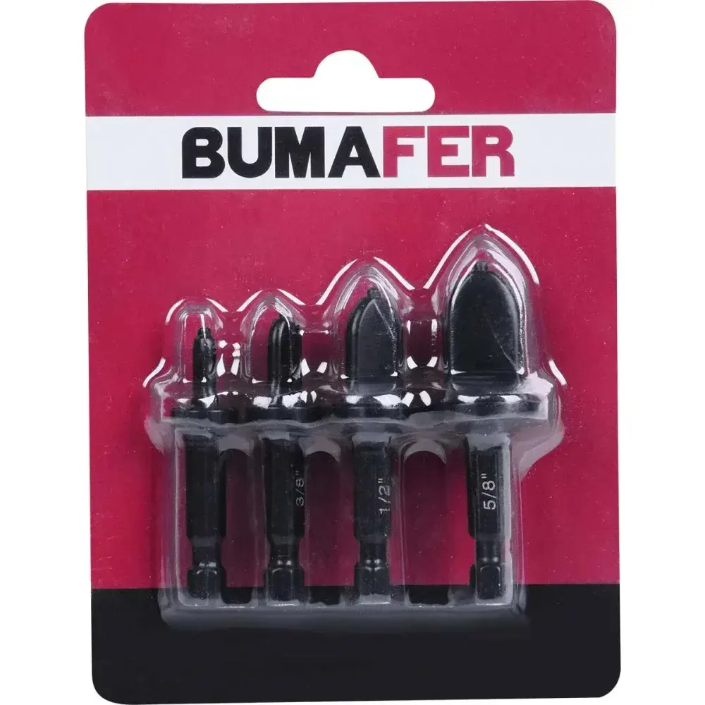 Flangeadores de tubo para furadeira 1/4-5/8 4 peç Bumafer — fotografia 10