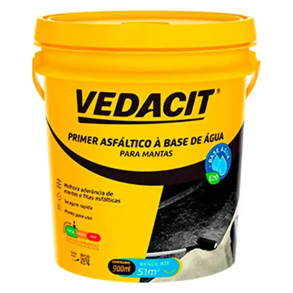 Primer para manta asfáltica base agua vedacit 900ML 121908 otto — fotografia de referência