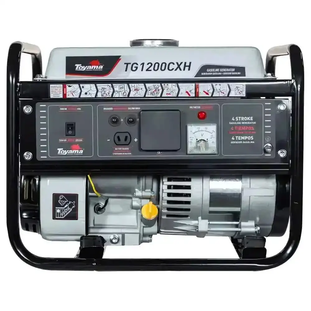 Gerador gasolina 1 KVA monofásico com carregador de bateria TG1200CXH Toyama 220 V — fotografia 2
