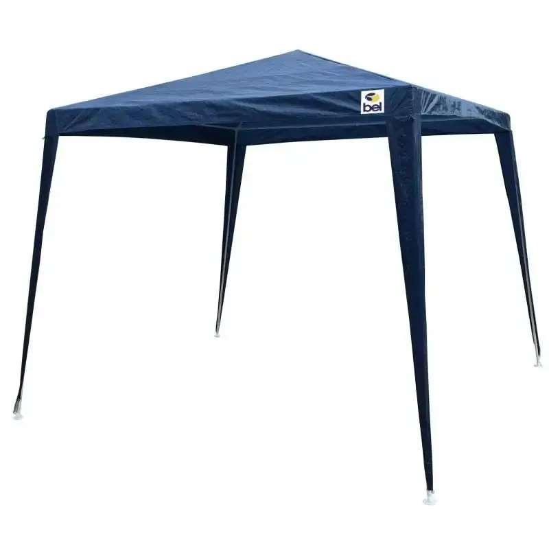 Tenda gazebo azul 3X3 m desmontável + guarda sol 1.6 m (Diâmetro) alumínio BEL — fotografia 2