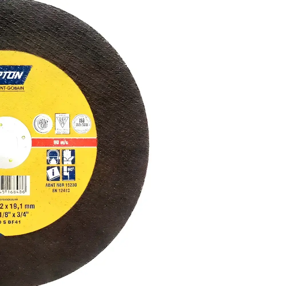 Disco de corte 12 POL com furo 3/4 pol 5 uni AR312 Norton — fotografia 6