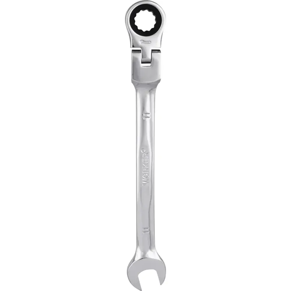 Chave combinada com catraca e cabeça flexível 11MM Worker — fotografia 4