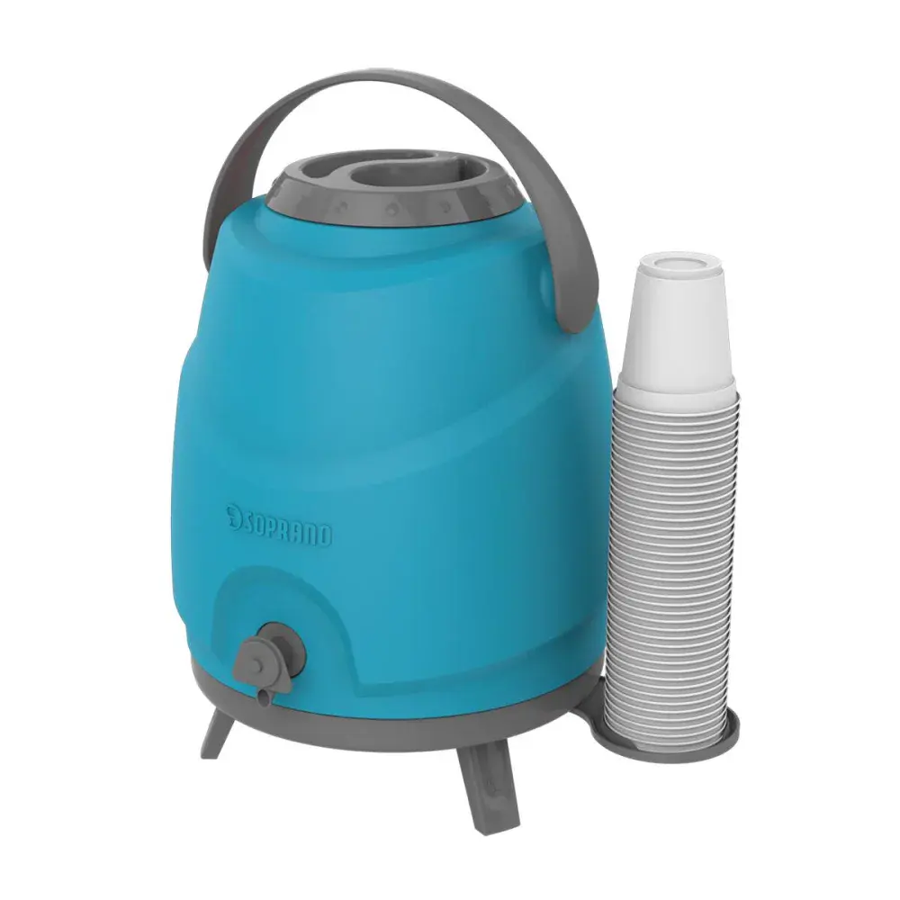 Botijão térmico Soprano Soprano 9L azul — fotografia de referência