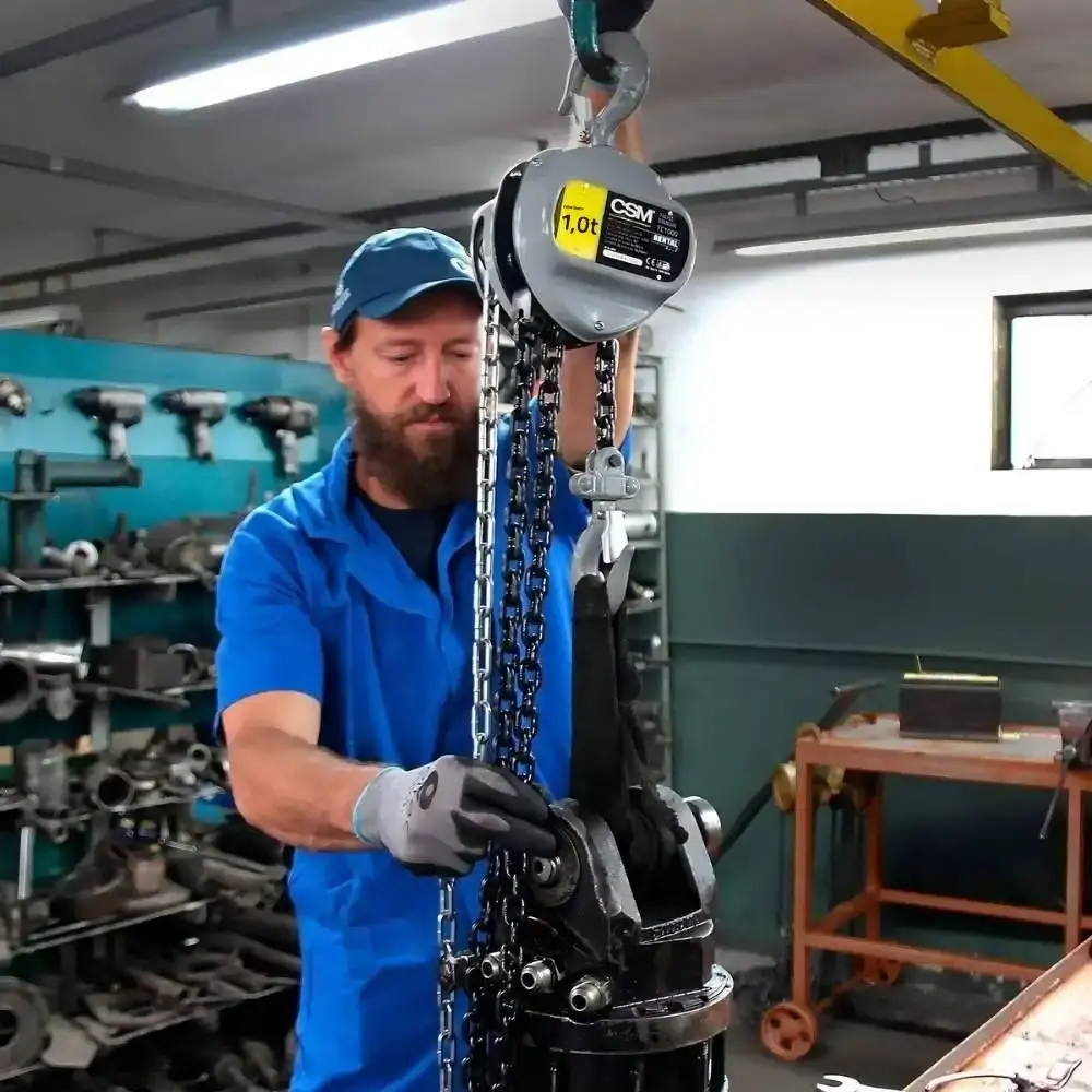 Talha manual de corrente 1 TON elevação 3 metros TC 1000 CSM — fotografia 4