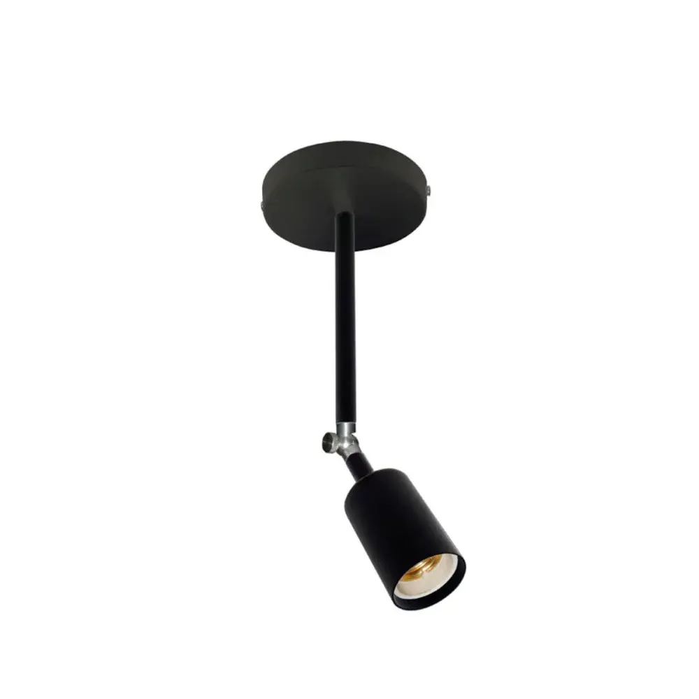 Luminária plafon pointer 1XE27 preto Taschibra — fotografia de referência