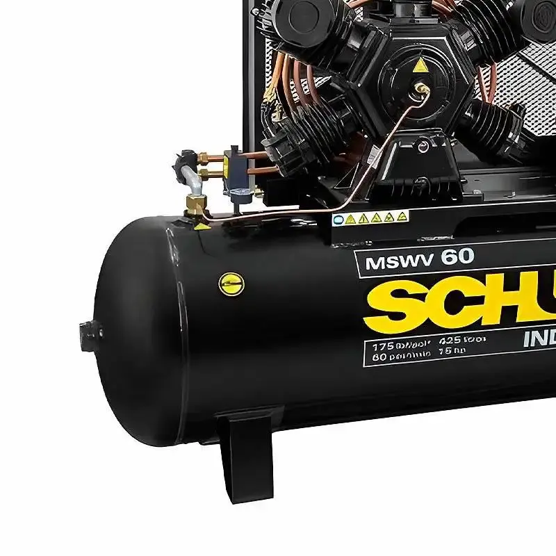 Compressor de ar 15 HP 60 pés 425 litros trifásico fort mswv 60/425 Schulz — fotografia 3