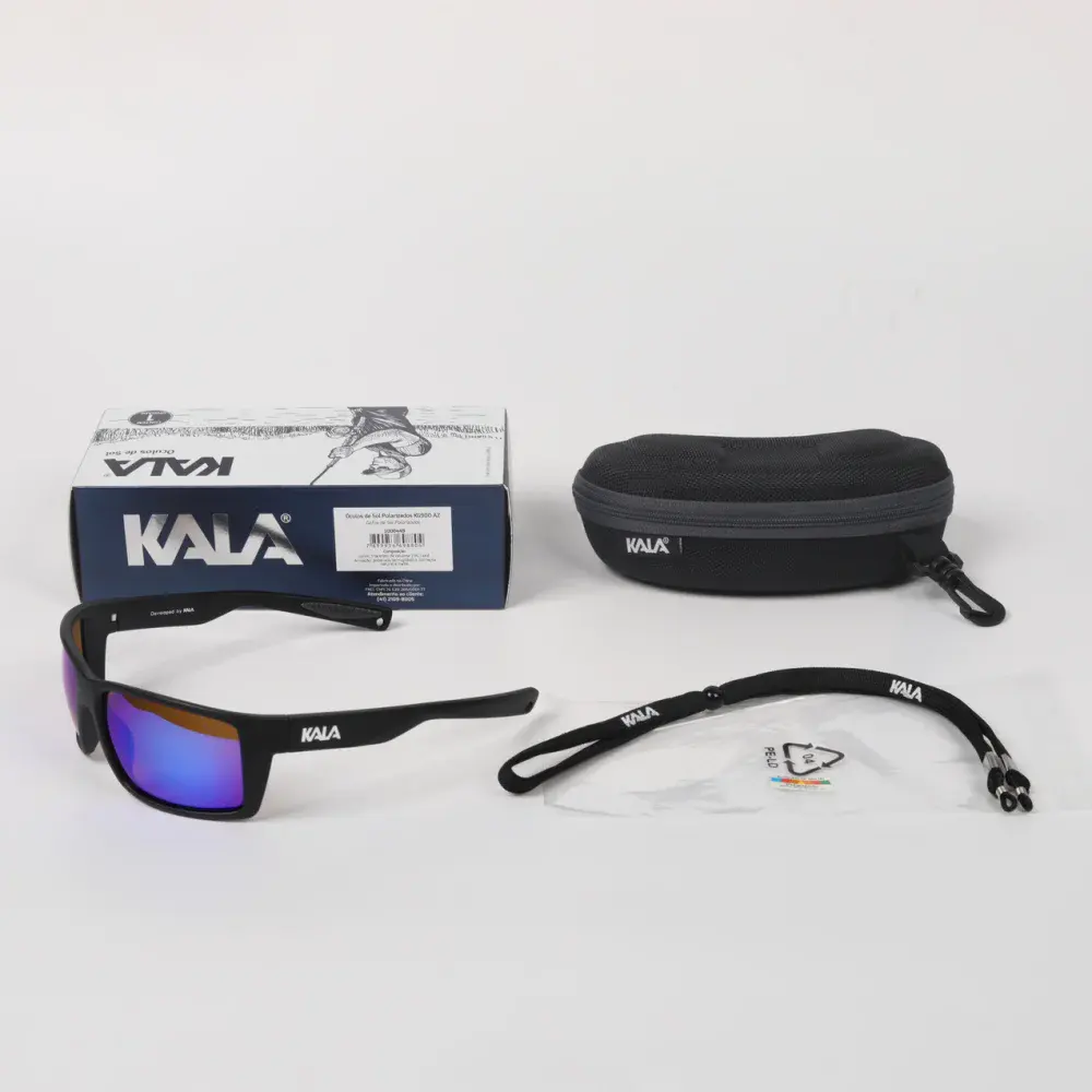 Óculos de sol polarizado KG900 azul Kala — fotografia 5