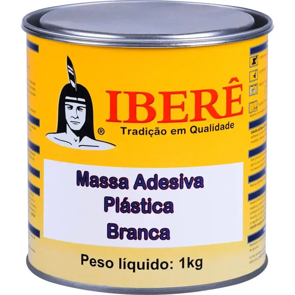 Massa plástica branca 1KG iberê — fotografia 7