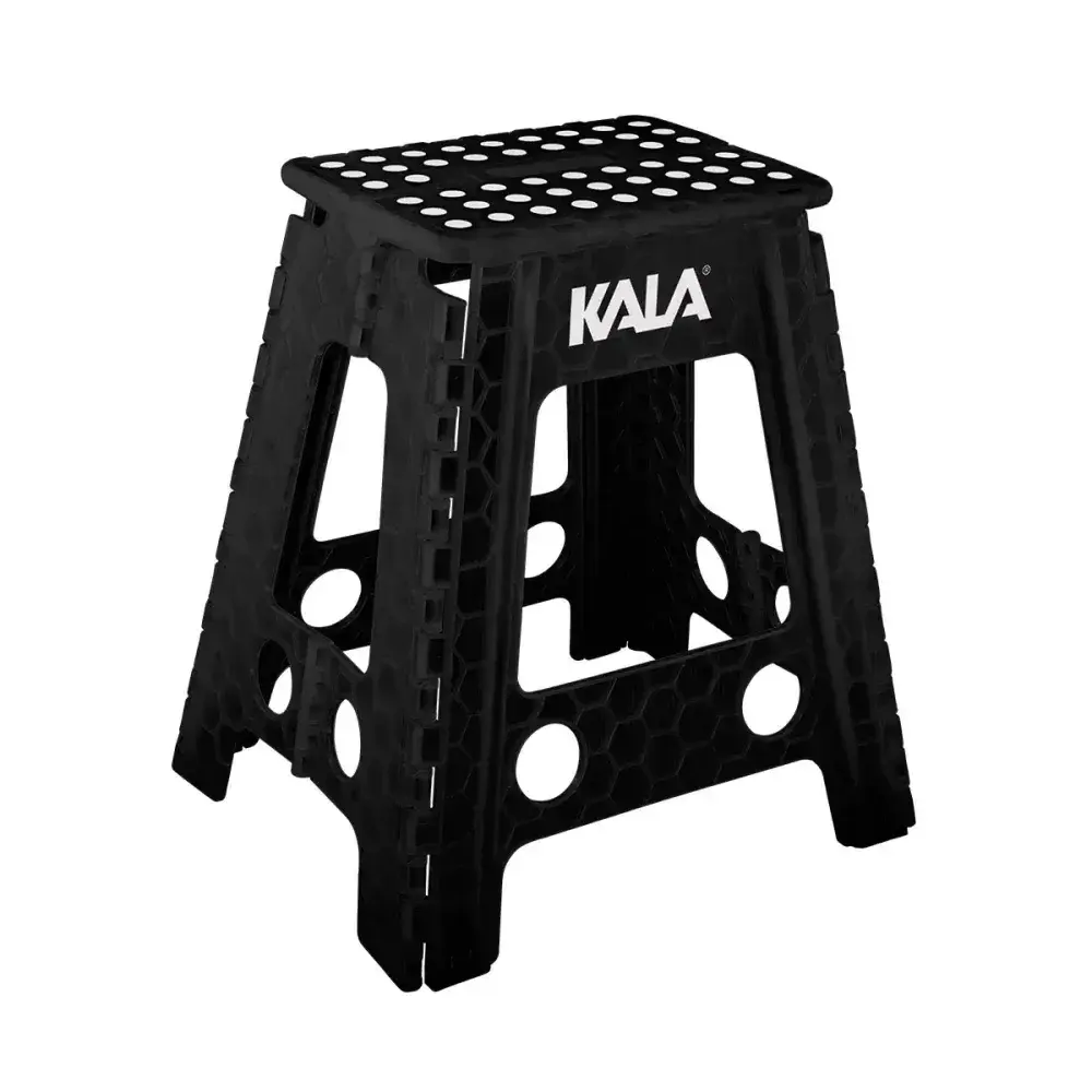 Banqueta plástica dobrável 45CM preta Kala — fotografia 3