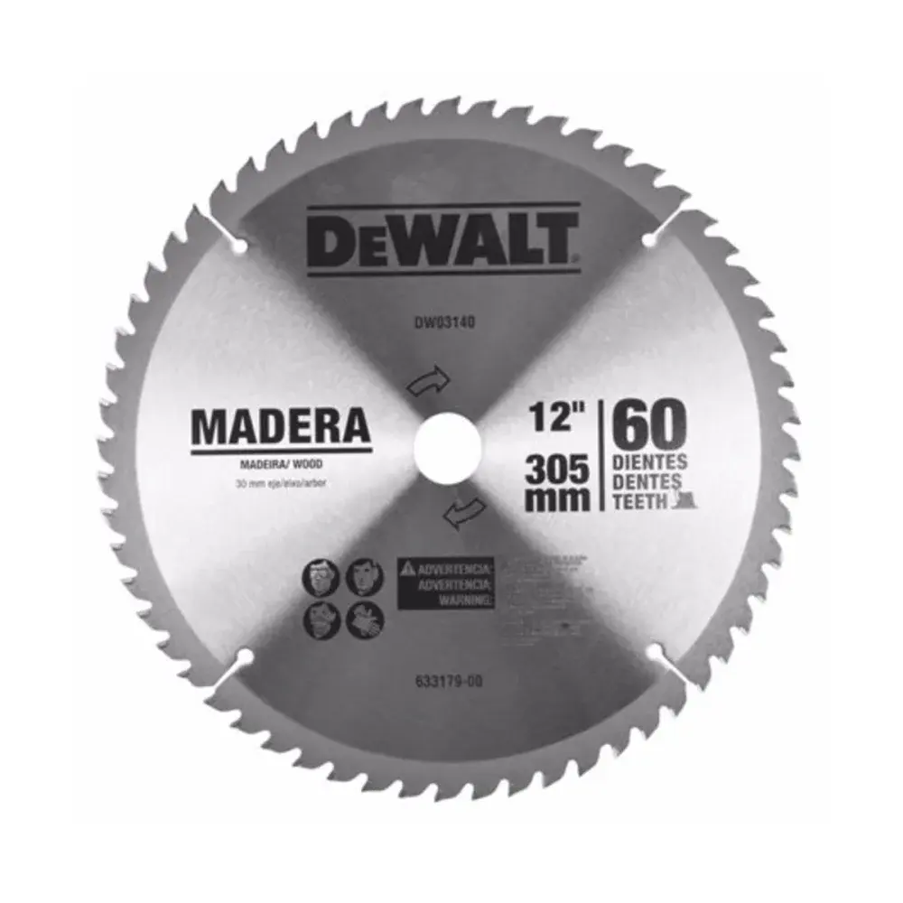 Disco para serra esquadria madeira 12 60 dentes Dewalt — fotografia de referência