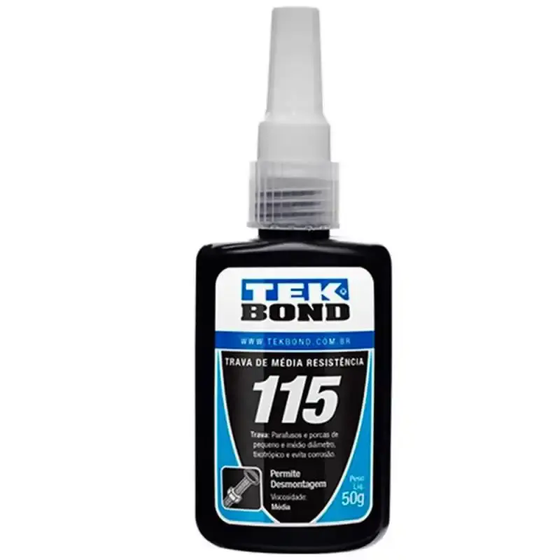 Cola 115 BMT 50G trava parafuso azul 20111004300 Tekbond — fotografia de referência