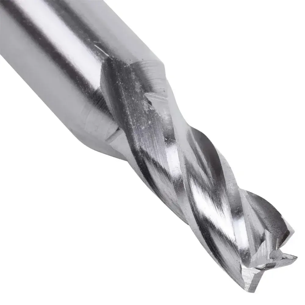 Fresa de topo reto aço rápido 1/4” haste 3/8” Worker — fotografia 11