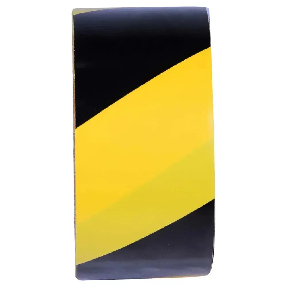 Fita adesiva para demarcação amarelo/preto 48MM 15M Worker — fotografia 10