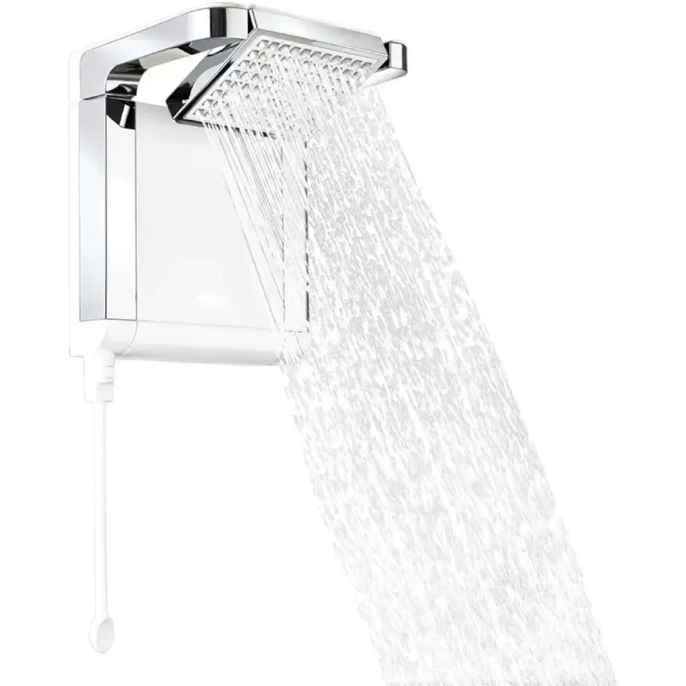 Chuveiro acqua star ultra branco cromado 7800W 220V lorenzetti Lorenzetti Duchas — fotografia 6