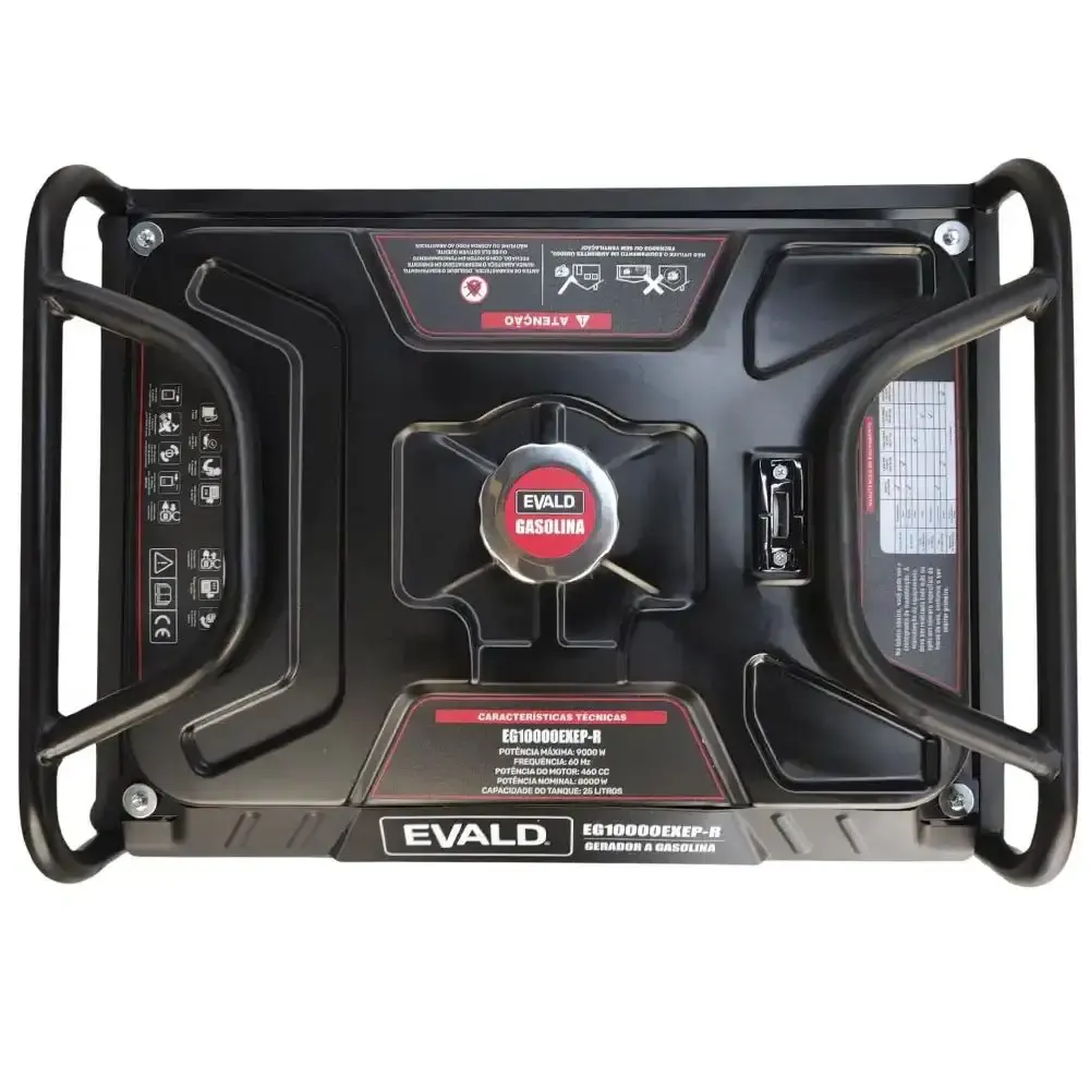 Gerador de energia a diesel 9 KVA 220V trifásico EG10000EXEP-R Evald — fotografia 6