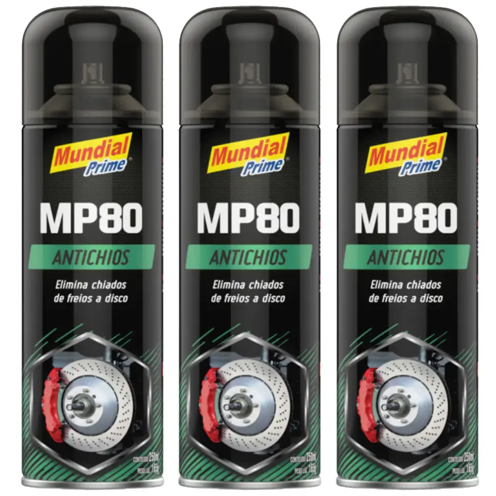 Spray Antichios de Freios 250 ml 03 Uni MP80 MUNDIAL PRIME — fotografia de referência