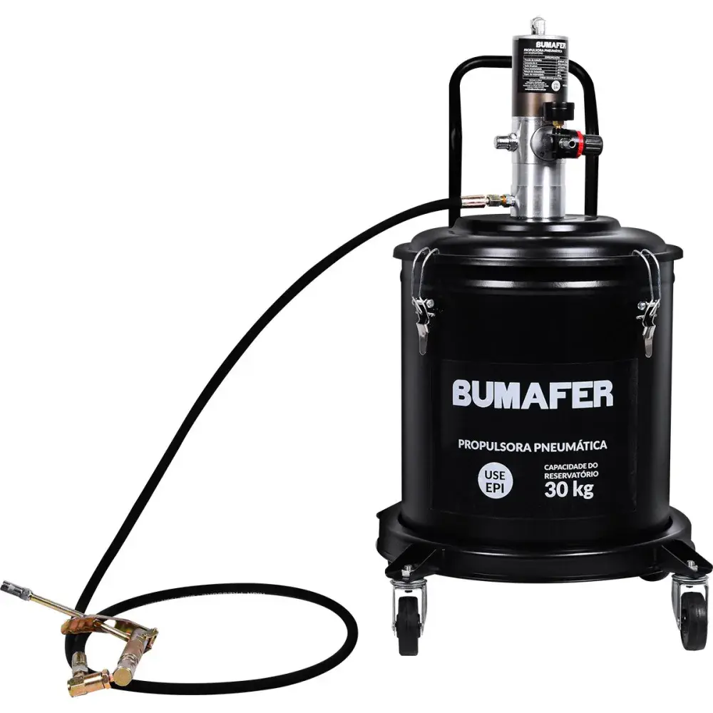 Propulsora pneumática com reservatório 30KG Bumafer — fotografia de referência