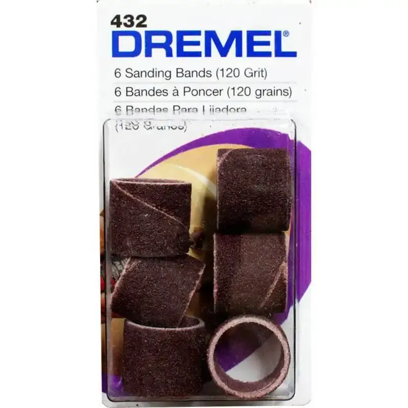 Tubo de lixa Referência 432 Grana 120 c/ 6 Unidades DREMEL