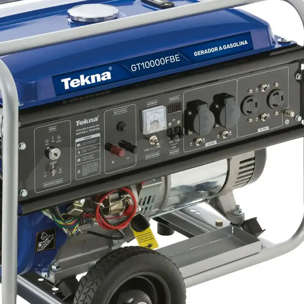 Gerador a gasolina 9KVA bivolt partida elétrica GT10000FBE Tekna — fotografia 3