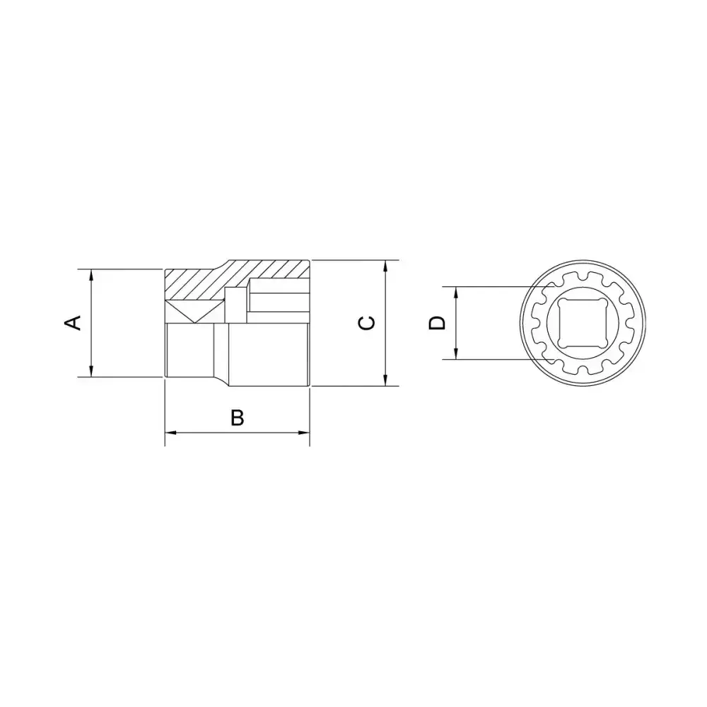 Soquete techdrive em aço cromo vanádio 9 mm - encaixe 1/2 Tramontina 44850109 — fotografia 7