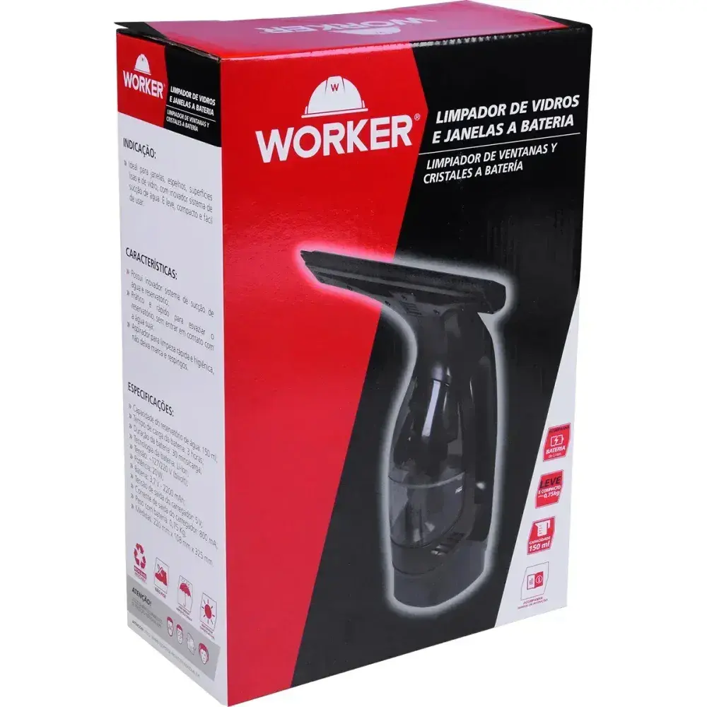 Limpador de vidros elétrico a bateria 20W 150ML biv Worker — fotografia 12
