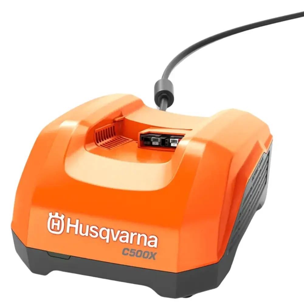 Carregador rápido de bateria 40-C500X 500W 12A 970717107 Husqvarna — fotografia de referência