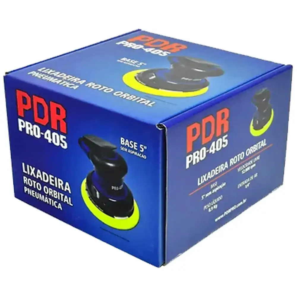 Lixadeira Pneumática 5" Roto Orbital Sem Aspiração Pro-405 PDR by LDR2 — fotografia 5