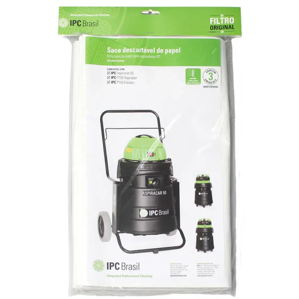 Filtro descartável 50L para extratora P150 ipc soteco - 3 peç