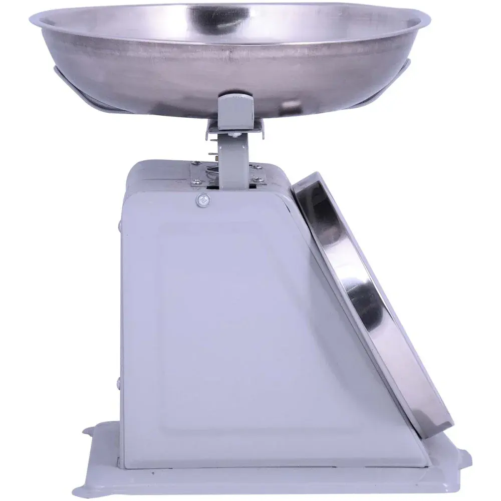 Balança para cozinha mecânica cromada 10KG Kala — fotografia 4