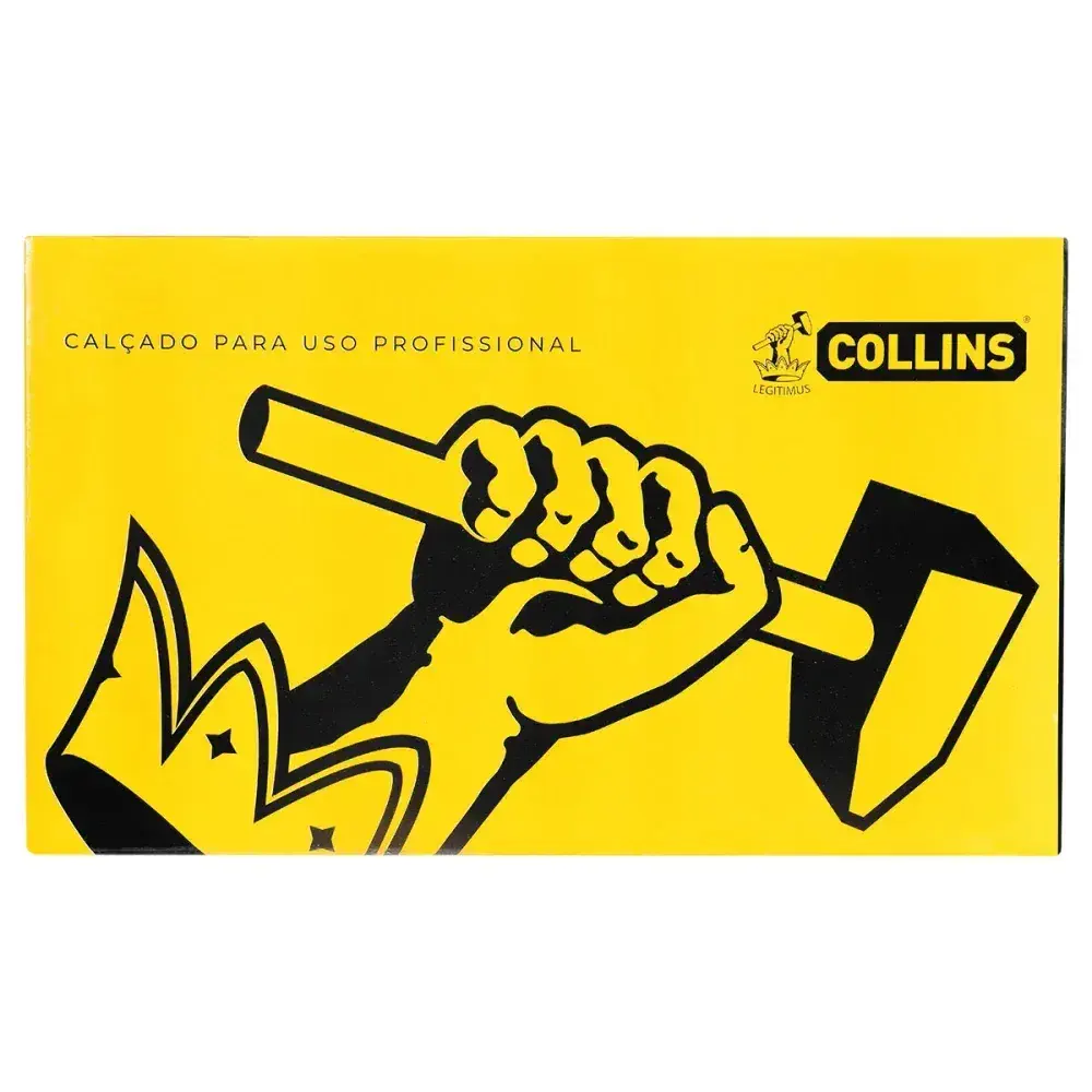 Botina de segurança de couro graxo N°40 Collins — fotografia 12