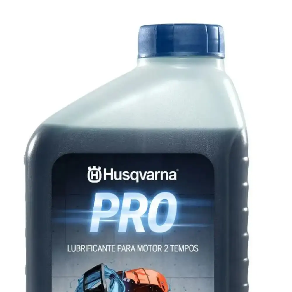 Óleo lubrificante para motor 2 tempos 1 litro Husqvarna — fotografia 4