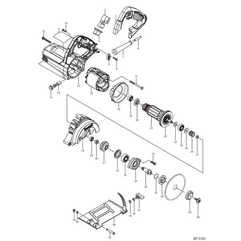 Induzido para serra mármore 4100NH3 em 127V 513866-4 Makita 110 V — fotografia 4