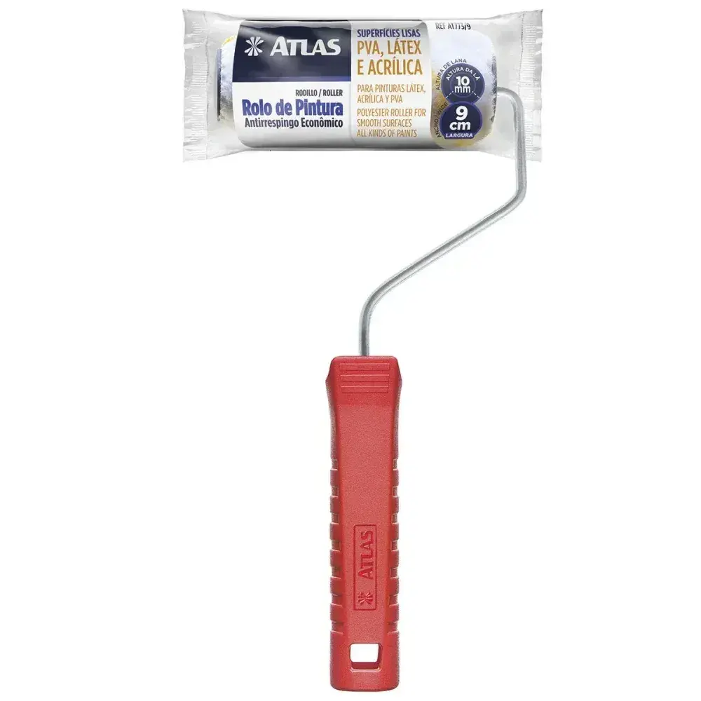 Rolo de pintura atinrespingo econômico 9CM 10CM Atlas — fotografia 3