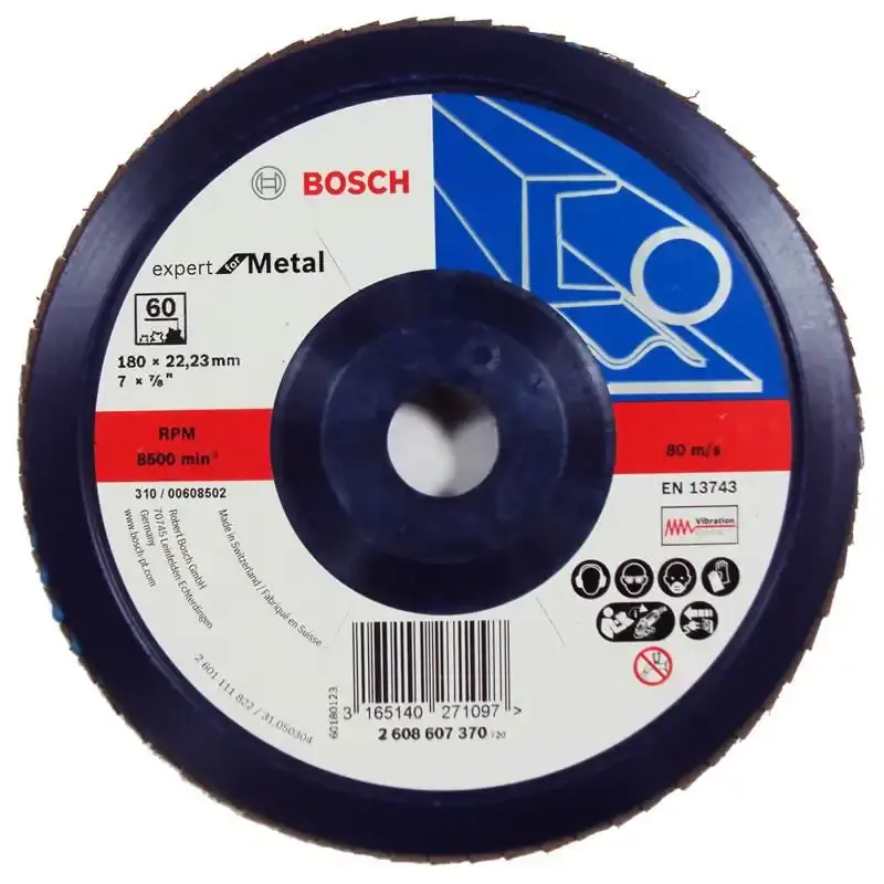 Disco de lixa flap 7 POL grana 60 Bosch