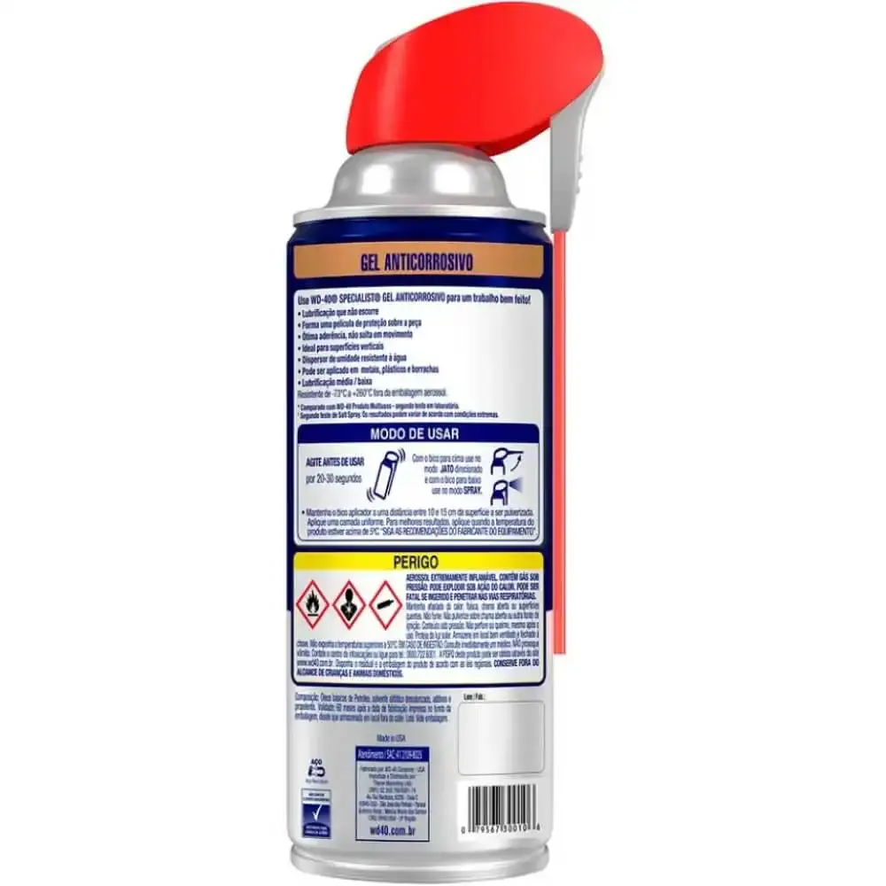 Anticorrosivo gel spray 360 ML com aplicador flex top specialist Wd-40 — fotografia 2