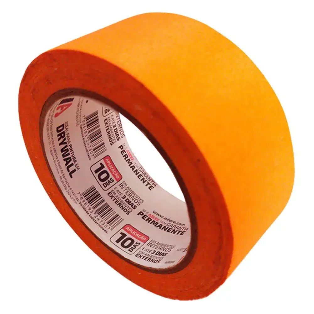 Fita crepe A128 laranja 45MMX50M Adere — fotografia 2