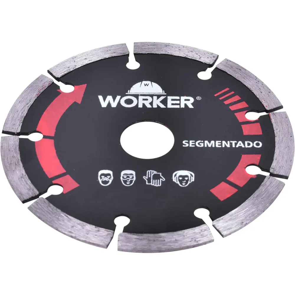 Disco diamantado segmentado 125MM x 22,23MM Worker — fotografia 3